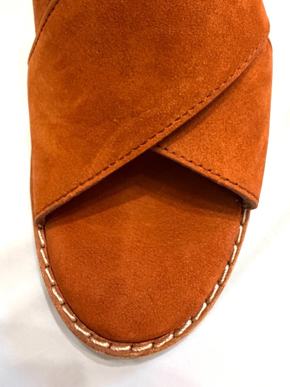 Madewell "Ruthie" Women's Crisscross Sandal in Nubuck Leather Suede-Size 6 - Picture 7 of 12